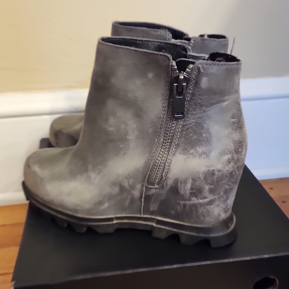 Sorel Charcoal Ankle Booties